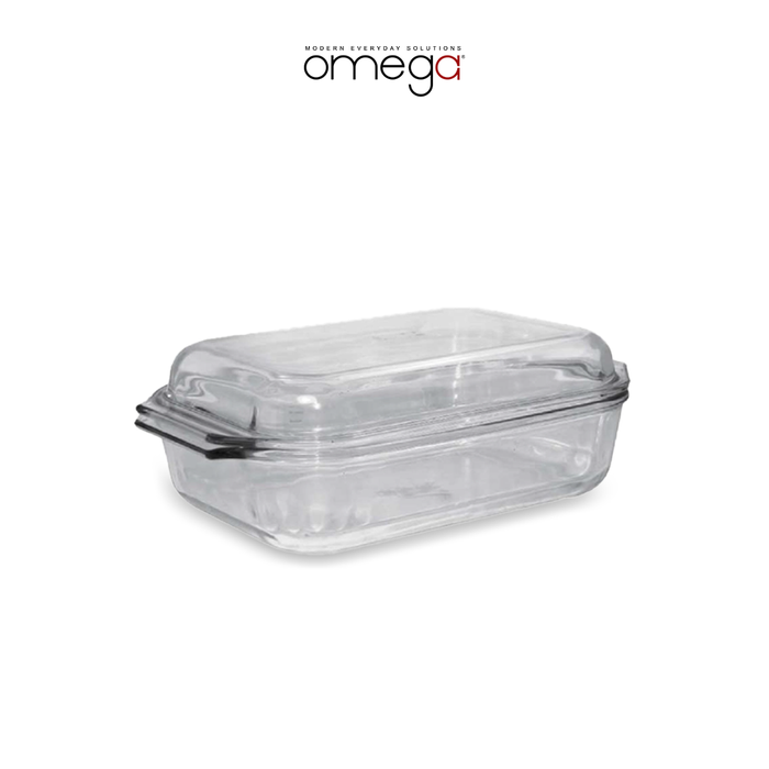 Bence Clear Rectangular Glass Bakedish with Lid