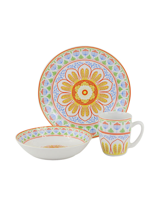 Omega Boho 6pc Porcelain Dinner Set