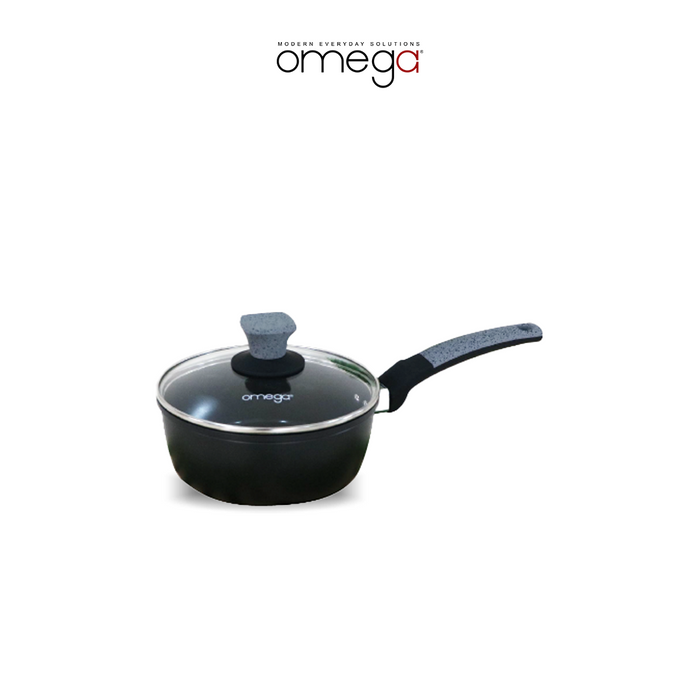 Xyan Aluminum Ceramic Coating Sauce Pan in Black