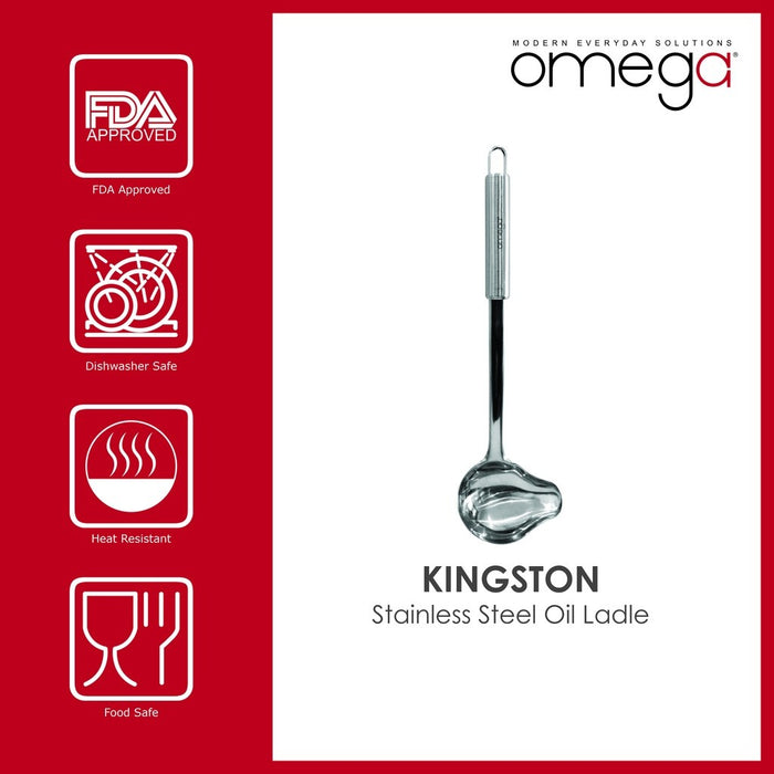 Omega Houseware Kingston Stainless Steel Oil Ladle Multipurpose