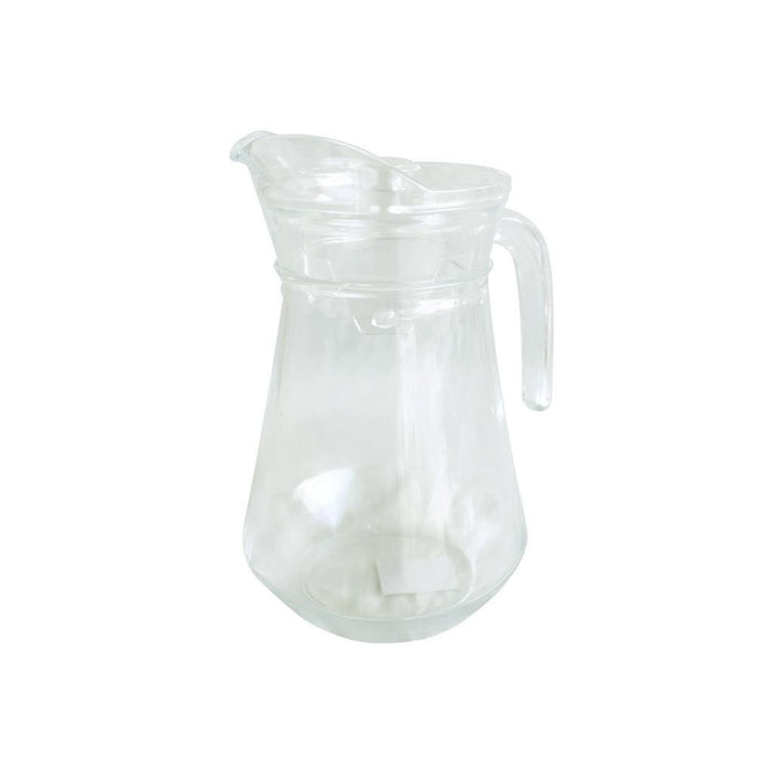 Omega Houseware Paige 1.3 L High Quality Clear Glass Pitcher Dishwasher Safe with Gift Box
