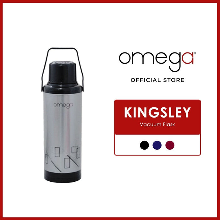 Omega Houseware Kingsley 2.2L Metal Vacuum Flask Thermo – 12hr Heat Retention