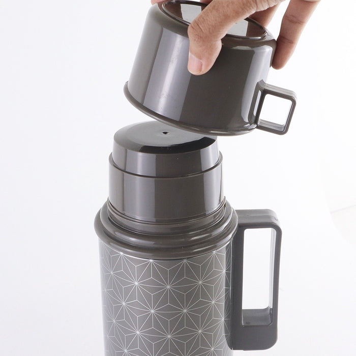 Omega Houseware Dalton Thermal Carafe with Double Cup I 12 Hours Hot & 24 Hours Cold 1000ml / 1800ml