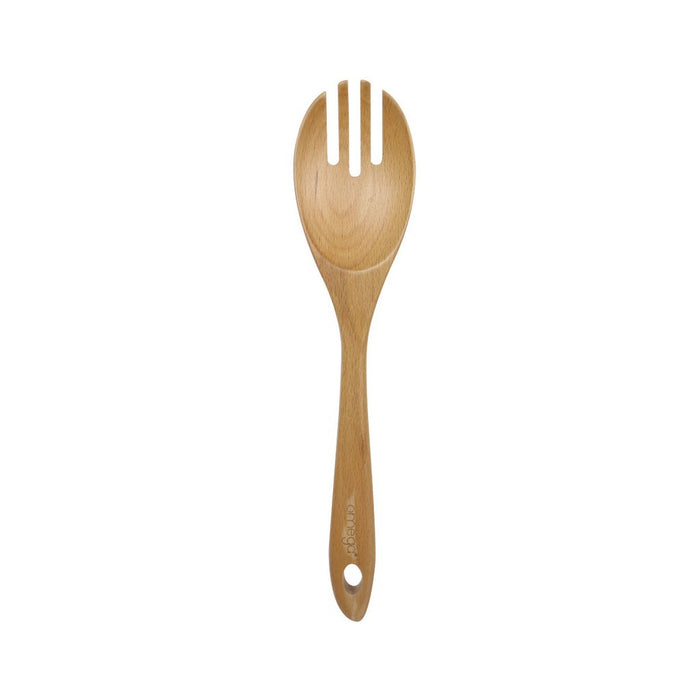 Omega Houseware Beech Wooden Fork Non-Stick Cookware Safe Kitchen Tool