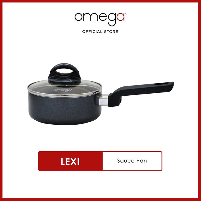 Omega Houseware Lexi Aluminum Non-stick Coating Sauce Pan I Induction Ready Cookware 18cm/20cm