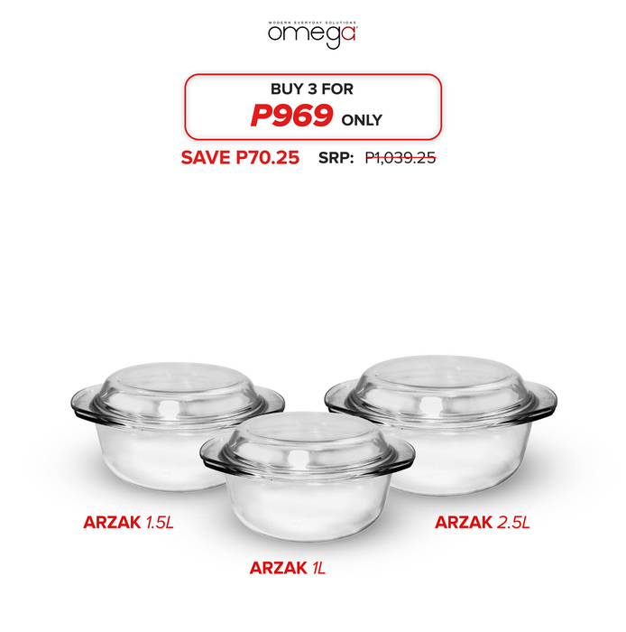 Arzak Glass Casserole Bundle