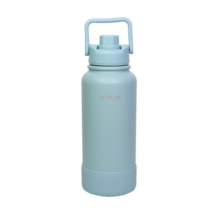 Denzell Double Wall Insulated Stainless Steel Drinking Water Bottle 32Oz - Pastel Green