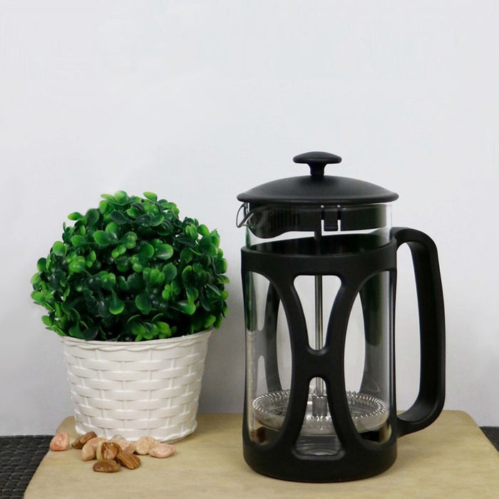 Omega Houseware Crumpet French Press Coffee & Tea Maker Glass Brewer  600ML/800ML/1000ML