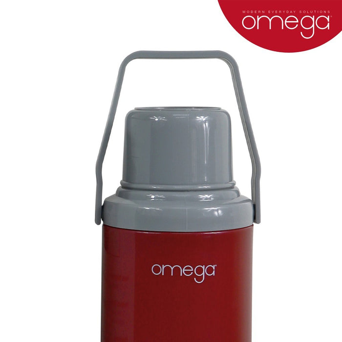 Omega Houseware Dylan 2.2L Plastic Vacuum Flask I 12hr Heat Retention Thermal Thermo