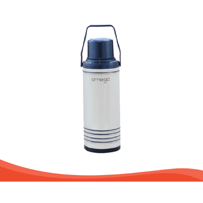 Omega Houseware Redwald 2.2L Metal Vacuum Flask I 12hr Heat Retention Thermal Thermo