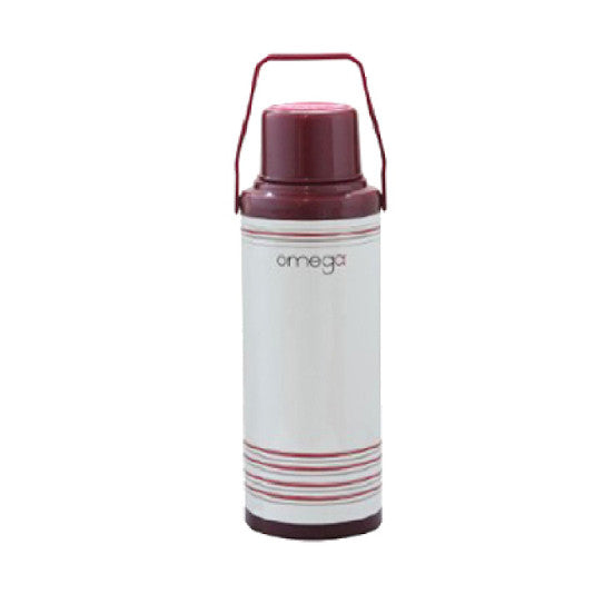 Omega Houseware Redwald 2.2L Metal Vacuum Flask I 12hr Heat Retention Thermal Thermo