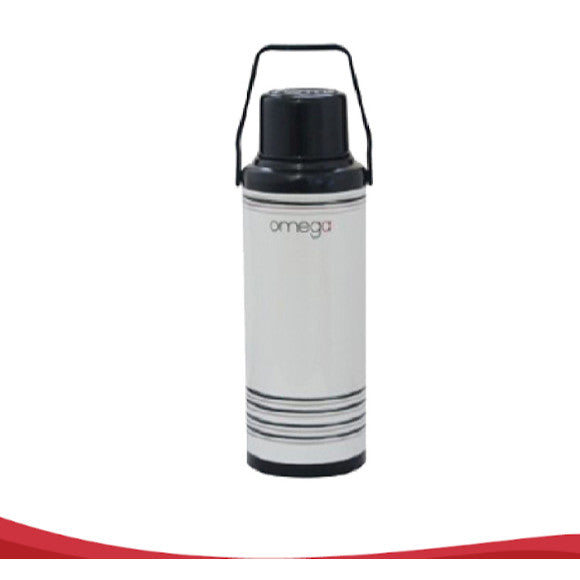 Omega Houseware Redwald 2.2L Metal Vacuum Flask I 12hr Heat Retention Thermal Thermo