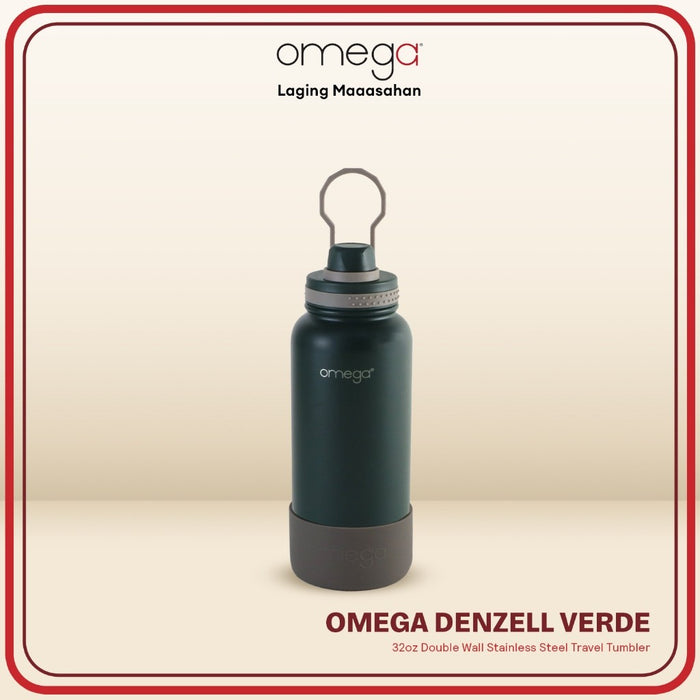 Omega Houseware Denzell Double Wall Stainless Steel Hot & Cold Drinks Bottle Tumbler with Booty 24oz