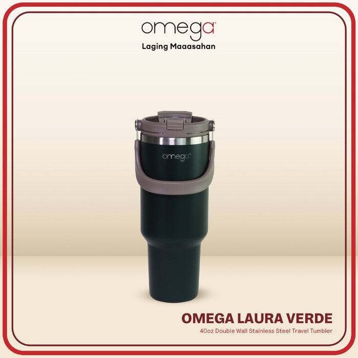 Omega Houseware Laura Double Wall Stainless Steel Hot & Cold Bottle Tumbler in Gift Box 30oz/40oz