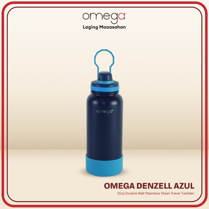 Omega Houseware Denzell Double Wall Stainless Steel Hot & Cold Drinks Bottle Tumbler with Booty 24oz