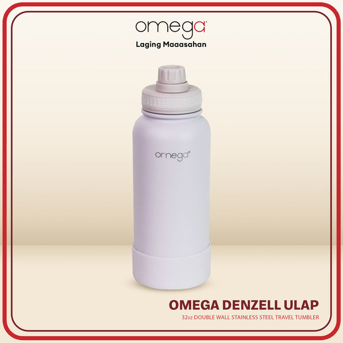 Omega Houseware Denzell Double Wall Stainless Steel Hot & Cold Drinks Bottle Tumbler with Booty 24oz