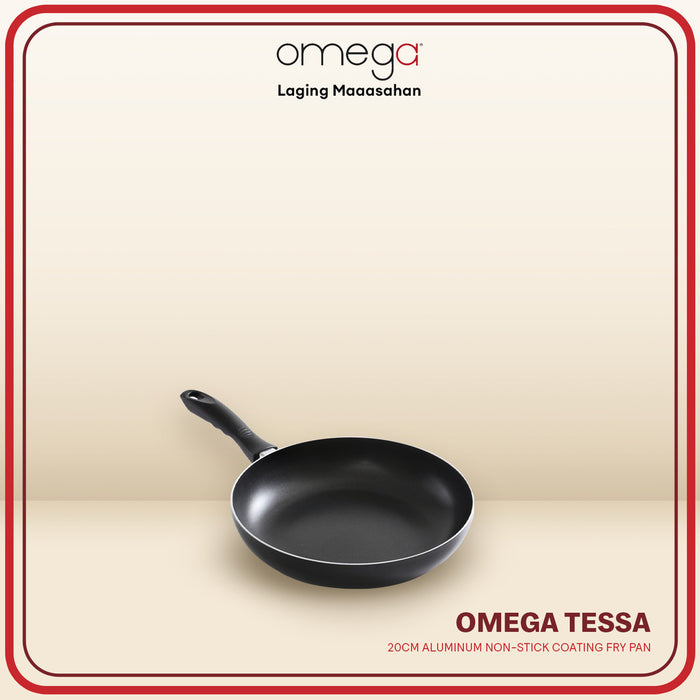 Omega  Houseware Tessa Aluminum 2-Layer Non-Stick Coated Frying Pan Induction Safe 22cm/24cm/26cm/28