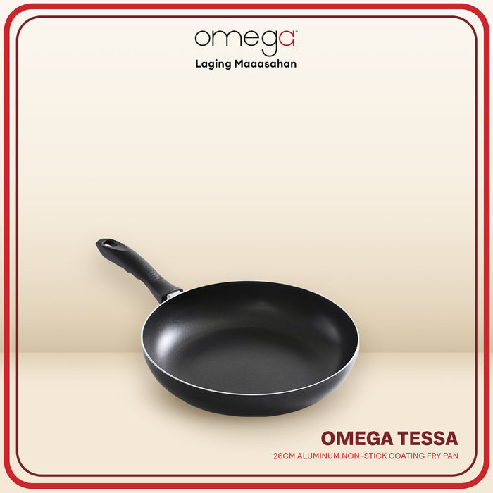 Omega  Houseware Tessa Aluminum 2-Layer Non-Stick Coated Frying Pan Induction Safe 22cm/24cm/26cm/28