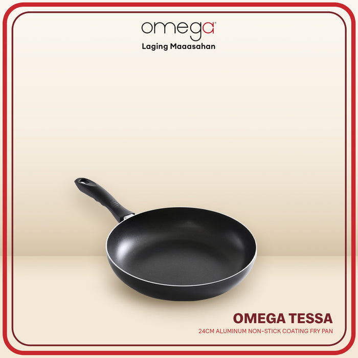Omega  Houseware Tessa Aluminum 2-Layer Non-Stick Coated Frying Pan Induction Safe 22cm/24cm/26cm/28