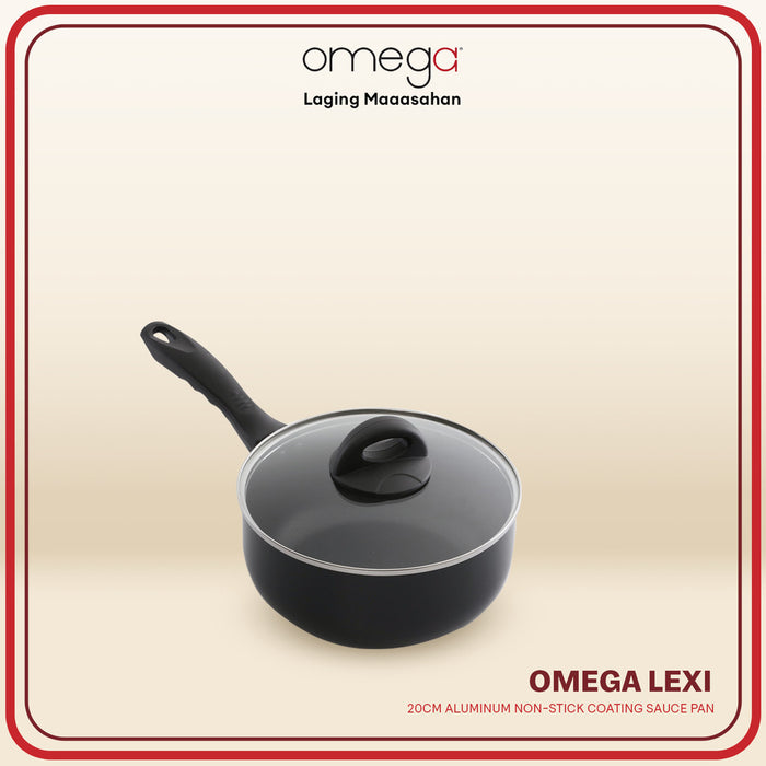 Omega Houseware Lexi Aluminum Non-stick Coating Sauce Pan I Induction Ready Cookware 18cm/20cm