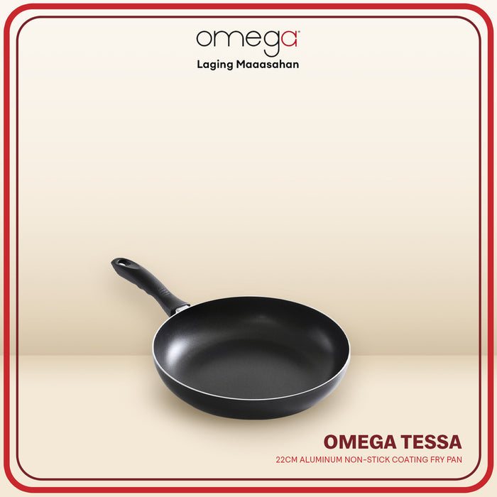Omega  Houseware Tessa Aluminum 2-Layer Non-Stick Coated Frying Pan Induction Safe 22cm/24cm/26cm/28