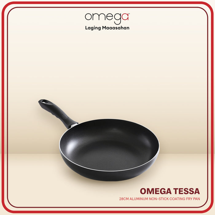 Omega  Houseware Tessa Aluminum 2-Layer Non-Stick Coated Frying Pan Induction Safe 22cm/24cm/26cm/28