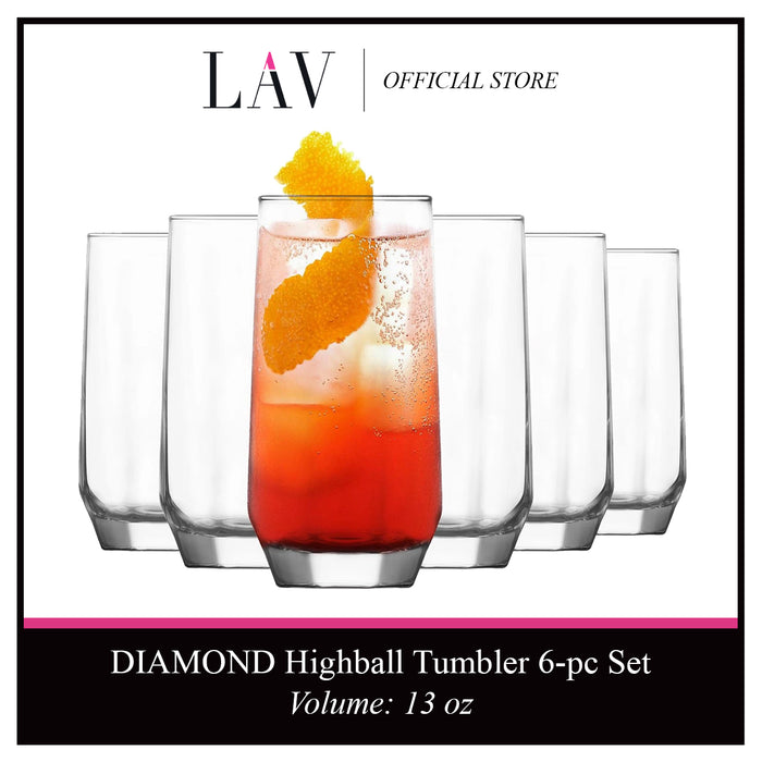 LAV Diamond Hi-balll Tumbler Set (13 oz)