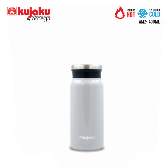 Kujaku AMZ by Omega Double Walled Stainless Steel Vacuum Bottle 24 Hours Cold & 12 Hours Hot