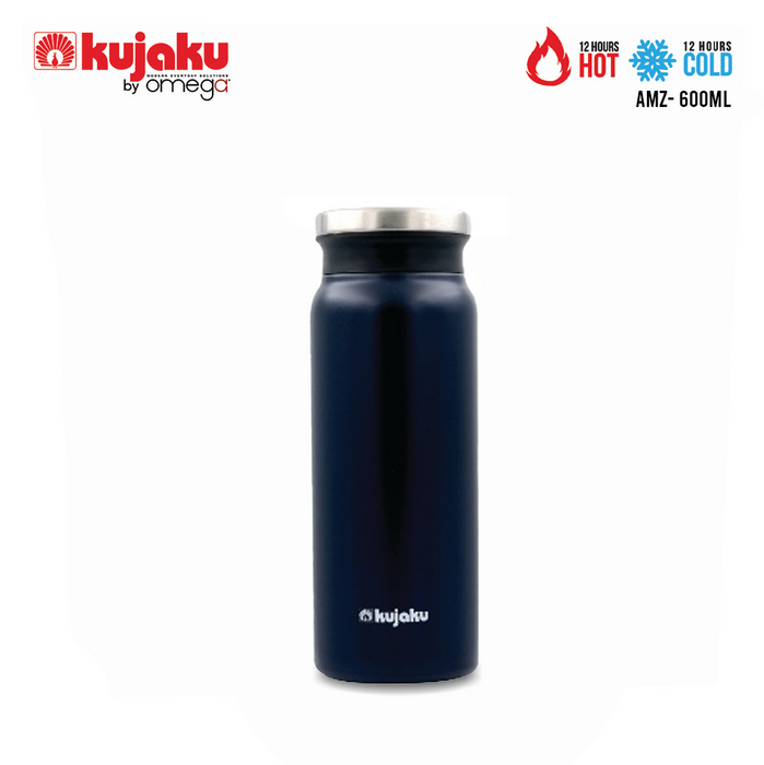 Kujaku AMZ by Omega Double Walled Stainless Steel Vacuum Bottle 24 Hours Cold & 12 Hours Hot