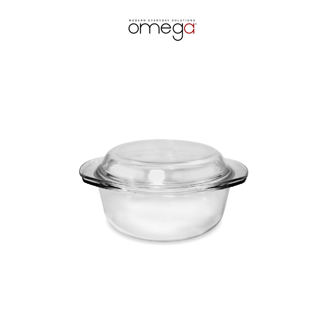 Glass casserole outlet with lid