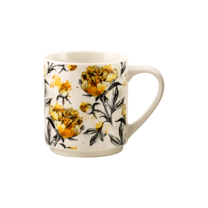 Omega Hera 12oz Newbone Ceramic Stackable Mug