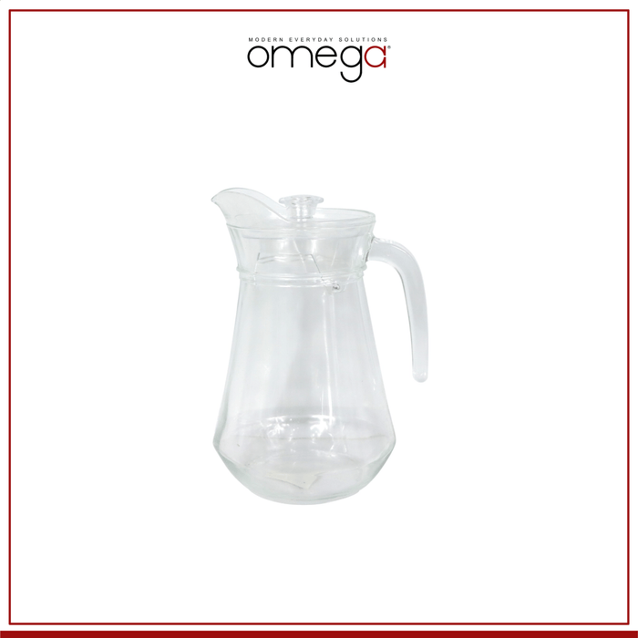 Paige 1.3L Clear Glass Pitcher with Lid