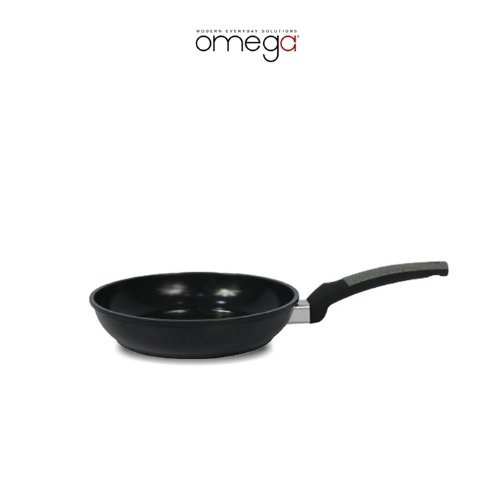 Huxley Aluminum Ceramic Coating Fry Pan in Black