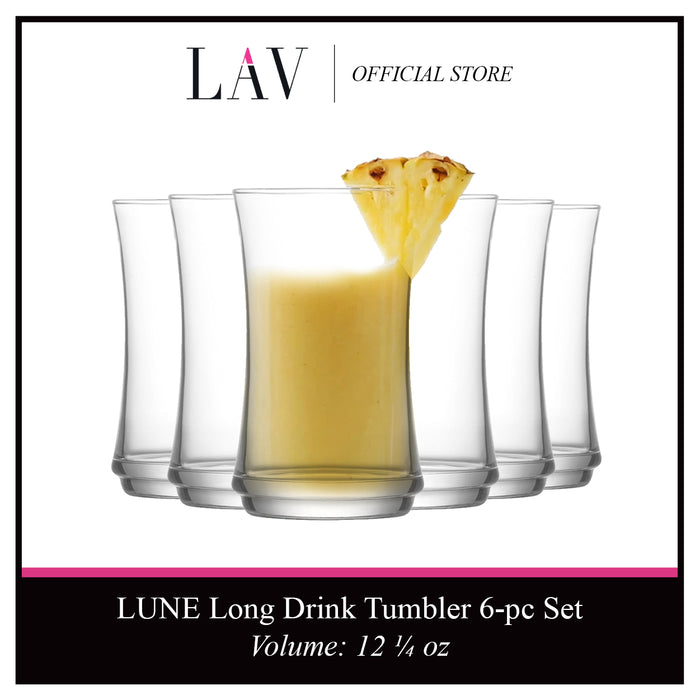 LAV Lune 6 Pieces Long Drink Tumbler Set (12 1/4 oz)