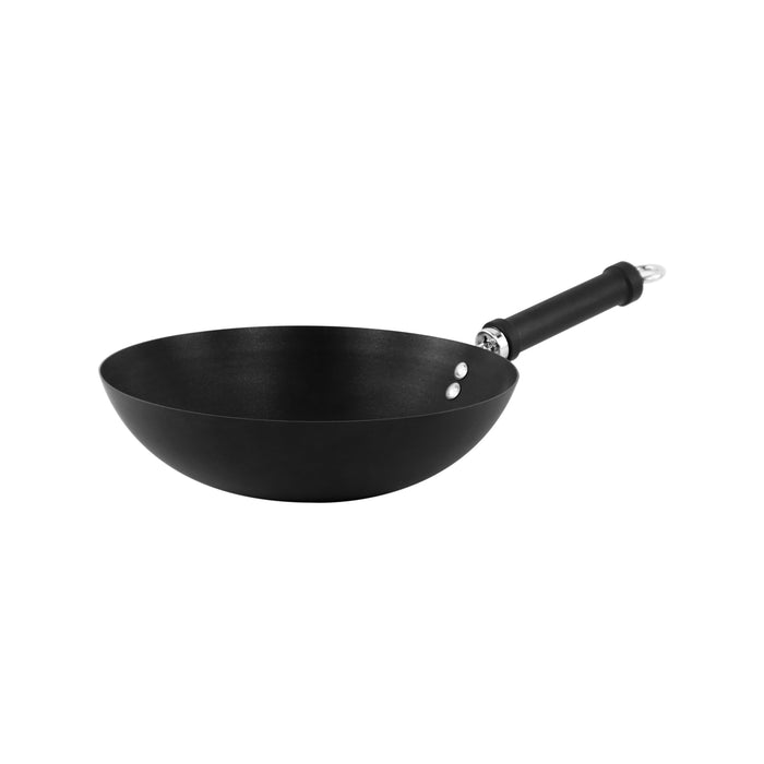 Omega Amor 28cm Carbon Steel Chinese Wok with Bakelite Handle